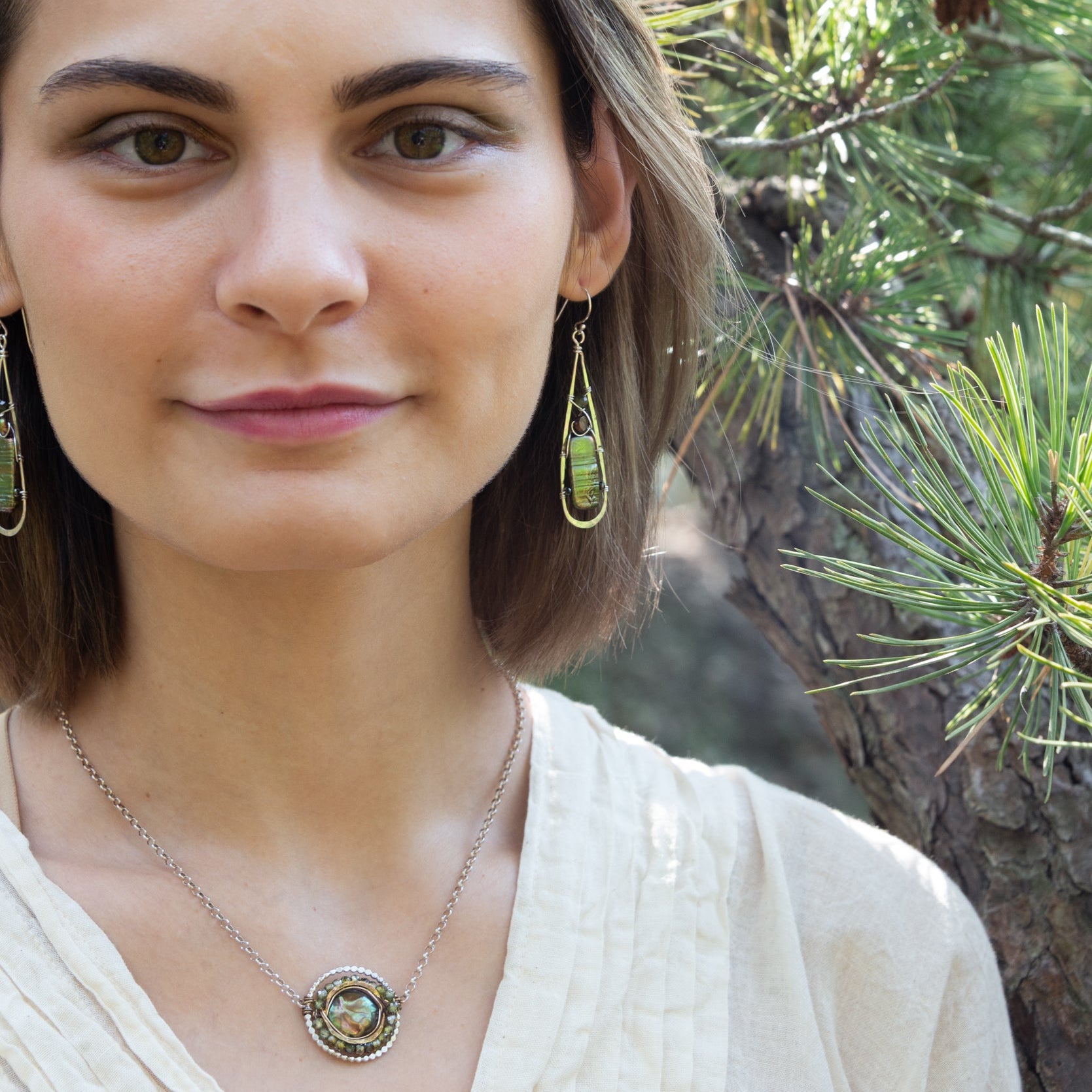 Pearl Bark Coin Necklace - Art by any Means Jewelry#product_