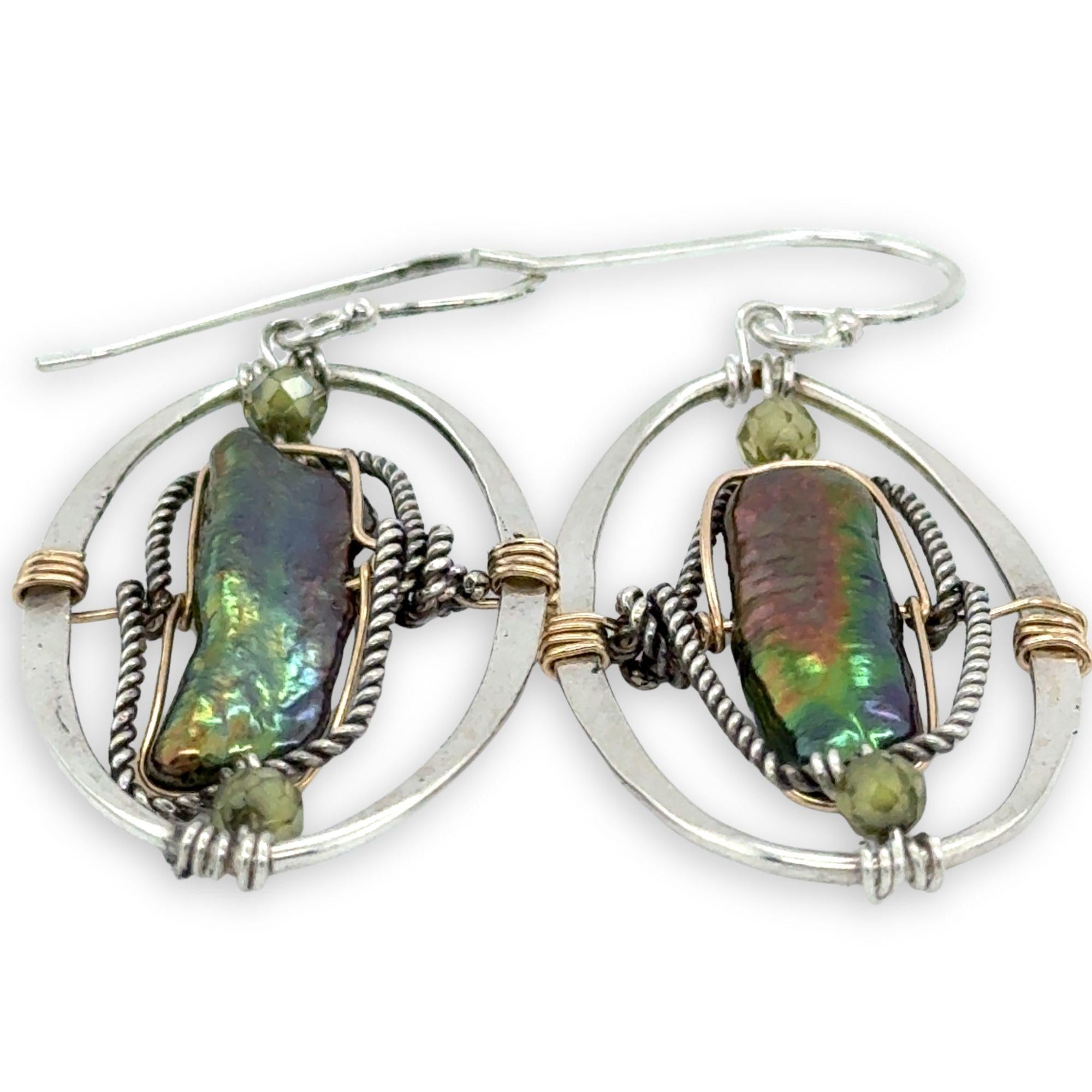 Pearl Bark Earrings E84631 - Art by any Means Jewelryproduct_
