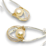 Pearl Basket Marquise Earrings - Art by any Means Jewelryproduct_