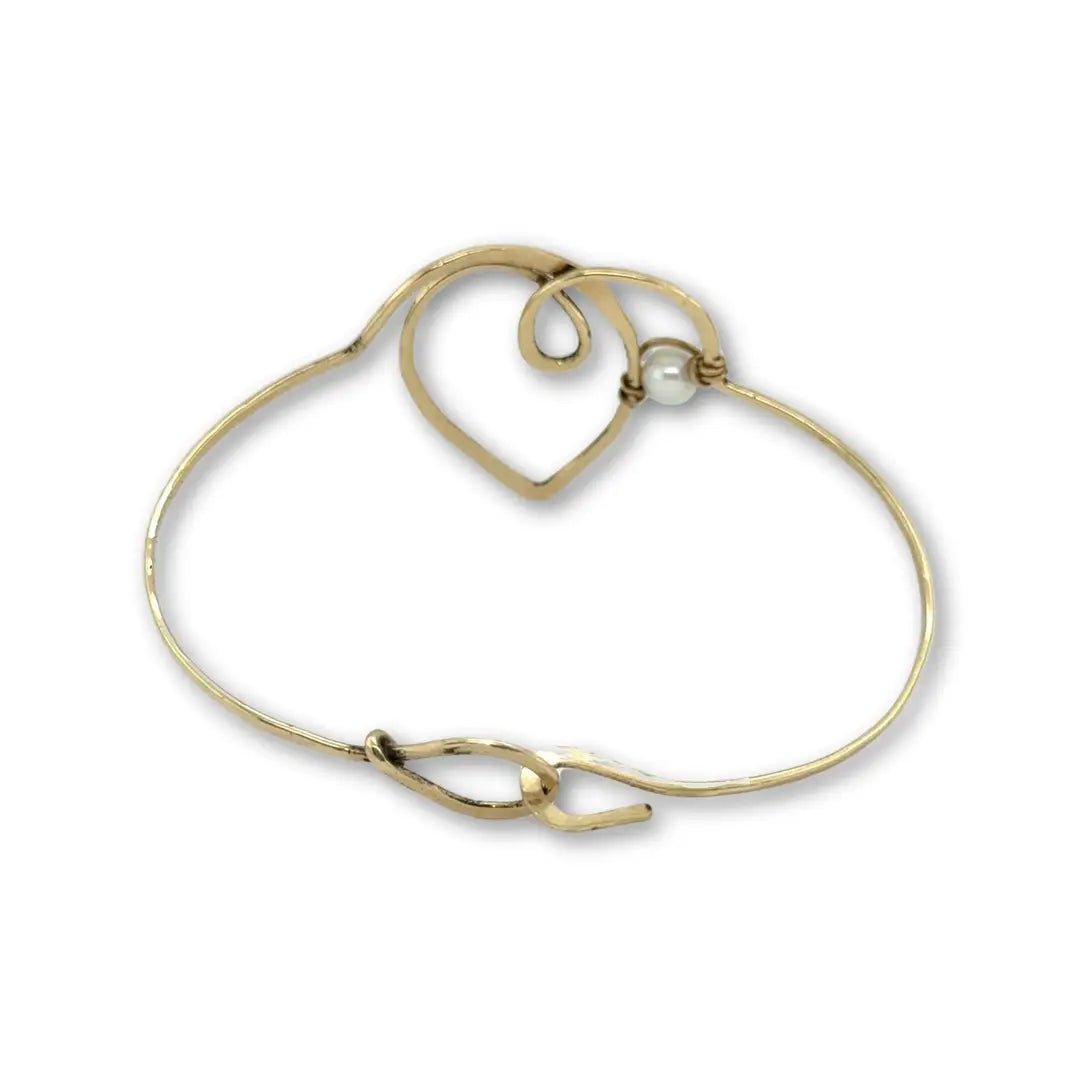 Pearl Heart Bracelet B1018 - Art by any Means Jewelryproduct_