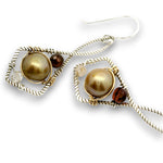 Pearl Node Drop Earrings - Art by any Means Jewelryproduct_