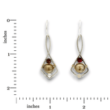 Pearl Node Drop Earrings - Art by any Means Jewelryproduct_
