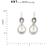 Pearl Zodiac Dangle Drop Earrings