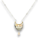 Pearly Leaves Necklace - Art by any Means Jewelryproduct_