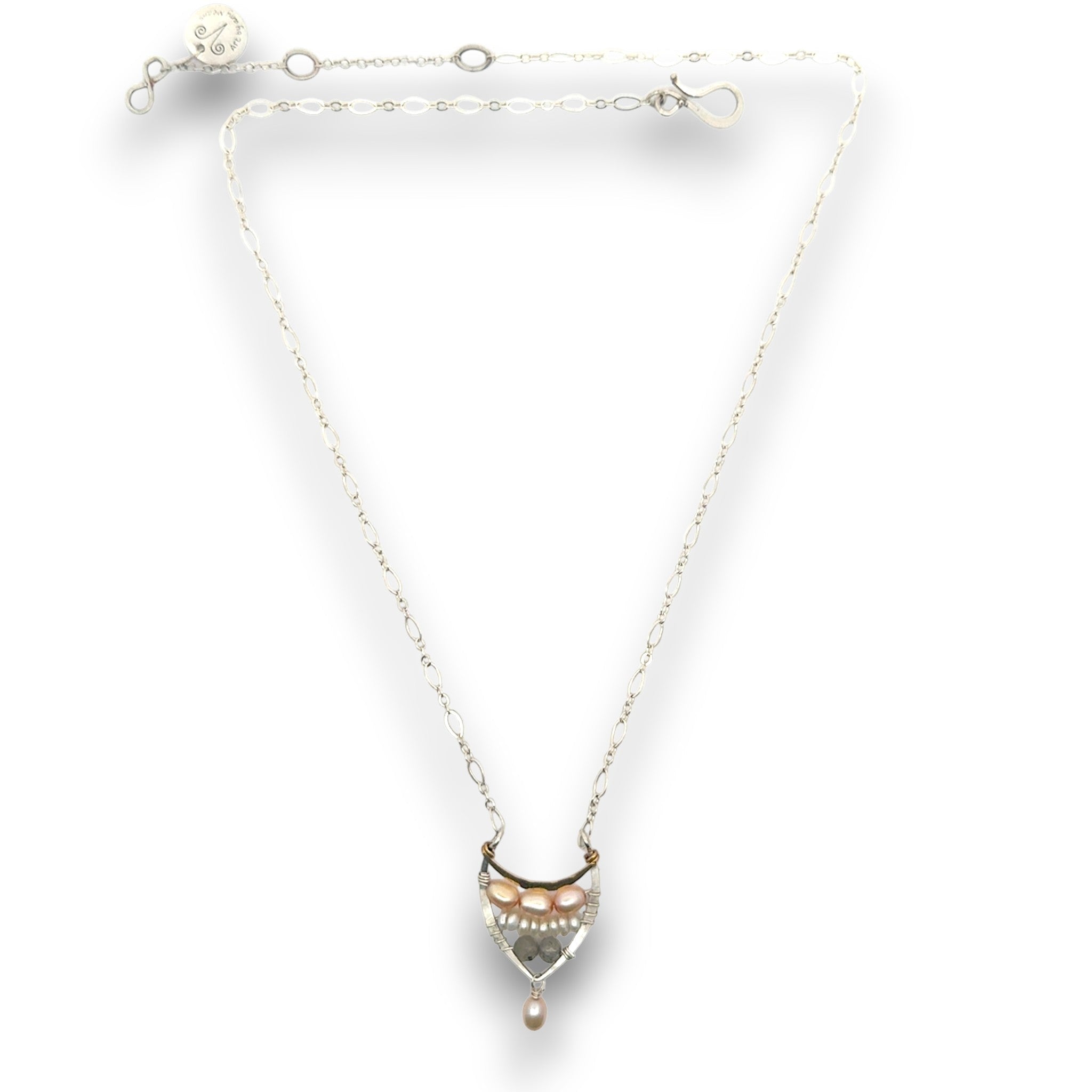 Pearly Leaves Necklace - Art by any Means Jewelryproduct_
