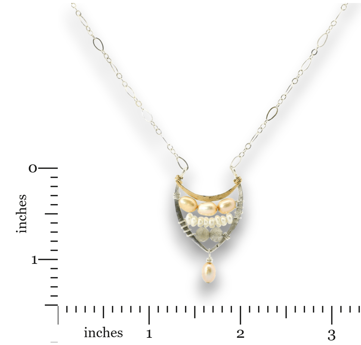 Pearly Leaves Necklace - Art by any Means Jewelryproduct_