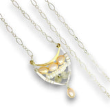Pearly Leaves Necklace - Art by any Means Jewelryproduct_