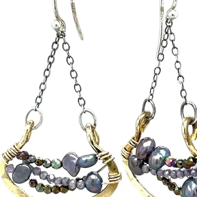 Pendulum Pearl Earrings E82153 - Art by any Means Jewelryproduct_