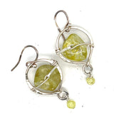 Peridot Pebble Earrings E82201 - Art by any Means Jewelryproduct_