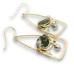 Pietersite Tether Dangle Earrings - Art by any Means Jewelryproduct_