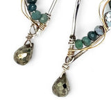 Pine Bough Bloodstone Earrings E82646 - Art by any Means Jewelryproduct_