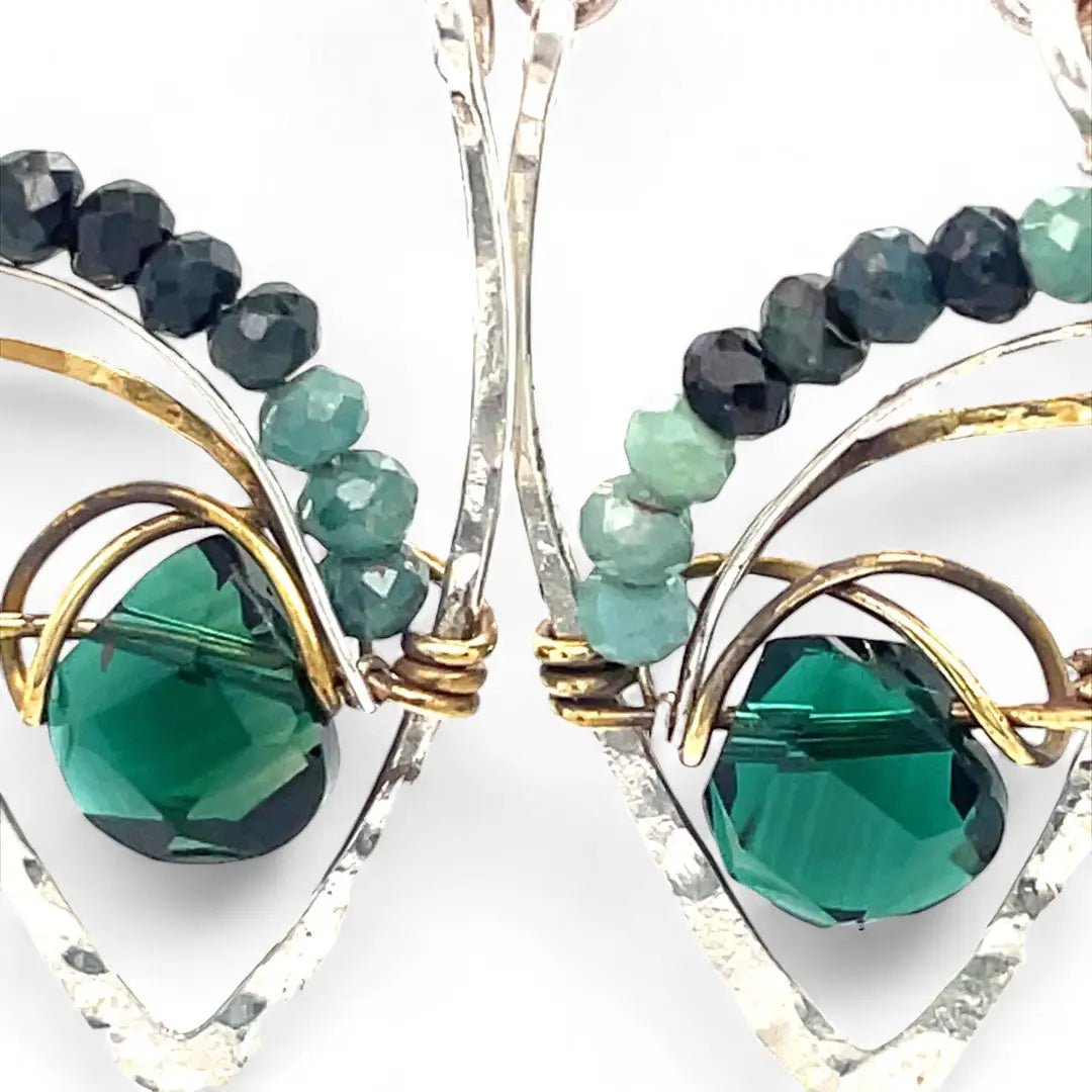 Pine Needle Amethyst Earrings E83216 - Art by any Means Jewelryproduct_