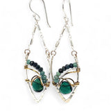Pine Needle Amethyst Earrings E83216 - Art by any Means Jewelryproduct_