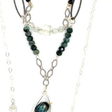 Pine Needle Emerald Necklace 83215N - Art by any Means Jewelryproduct_