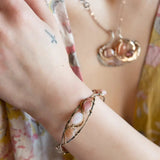 Pink Opal Braid Cuff Bracelet B408 - Art by any Means Jewelryproduct_