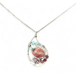 Pink Paisley Rhodochrosite Necklace 84005N - Art by any Means Jewelryproduct_