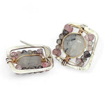 Pink Poppy Tourmaline Post Earrings E83156 - Art by any Means Jewelryproduct_