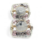 Pink Poppy Tourmaline Post Earrings E83156 - Art by any Means Jewelryproduct_