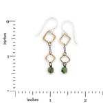 Pixel and Chrysoprase Dangle Earrings - Art by any Means Jewelryproduct_