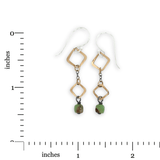 Pixel and Chrysoprase Dangle Earrings - Art by any Means Jewelryproduct_