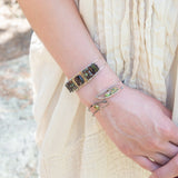 Pixel Gemstone Cuff Bracelet - Art by any Means Jewelry#product_