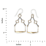 Pixel Gold Squared Earrings E84646 - Art by any Means Jewelryproduct_