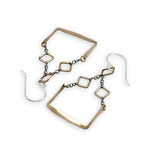 Pixel Gold Squared Earrings E84646 - Art by any Means Jewelryproduct_