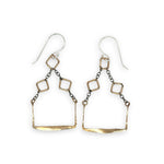 Pixel Gold Squared Earrings E84646 - Art by any Means Jewelryproduct_