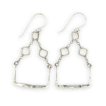 Pixel Silver Squared Earrings E84762 - Art by any Means Jewelryproduct_