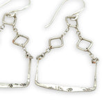 Pixel Silver Squared Earrings E84762 - Art by any Means Jewelryproduct_