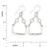 Pixel Silver Squared Earrings - Art by any Means Jewelryproduct_