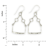 Pixel Silver Squared Earrings - Art by any Means Jewelryproduct_