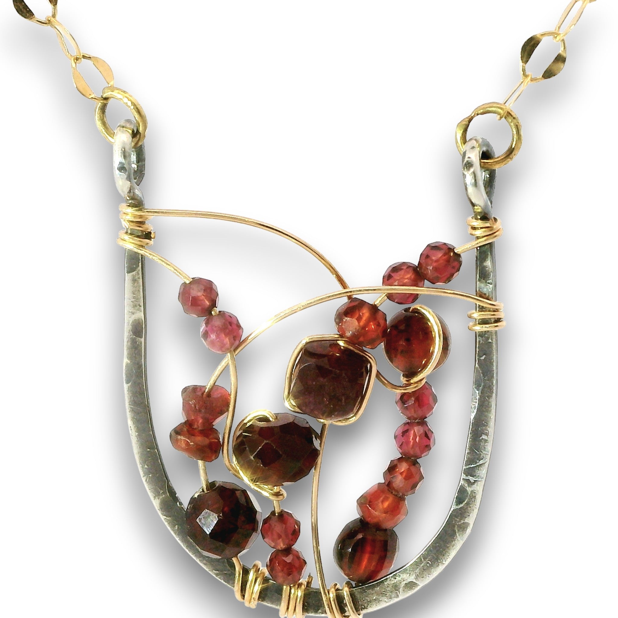 Pomegranate Garnet Necklace - Art by any Means Jewelryproduct_