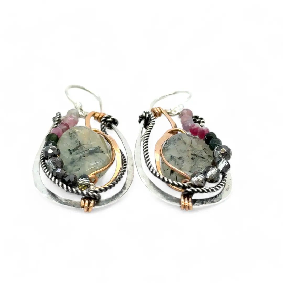 Prehnite Cameo Earrings E83294 - Art by any Means Jewelryproduct_