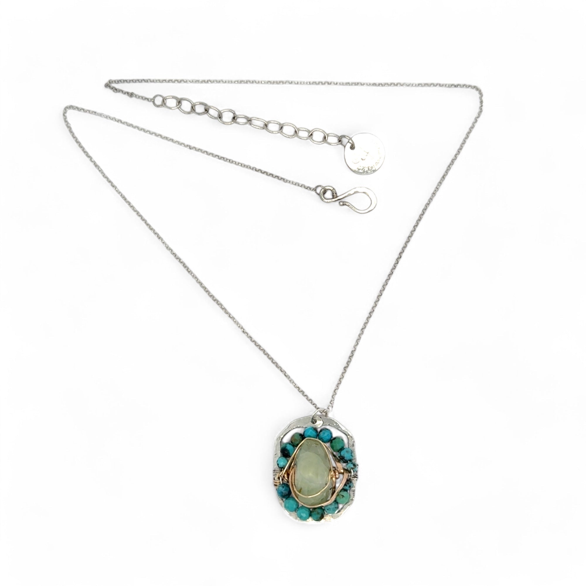 Prehnite Cameo Necklace 84055N - Art by any Means Jewelryproduct_