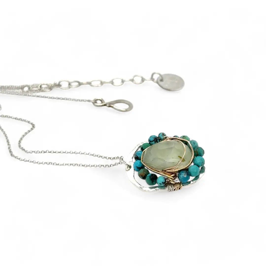 Prehnite Cameo Necklace 84055N - Art by any Means Jewelryproduct_