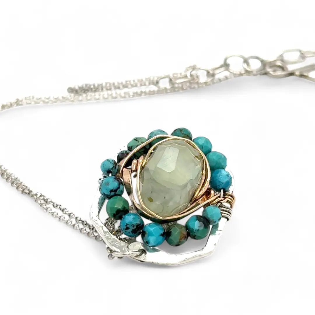 Prehnite Cameo Necklace 84055N - Art by any Means Jewelryproduct_