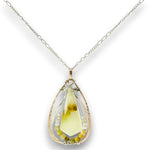 Prehnite Precipitation Necklace 85017N - Art by any Means Jewelryproduct_