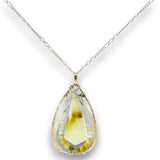 Prehnite Precipitation Necklace 85017N - Art by any Means Jewelryproduct_