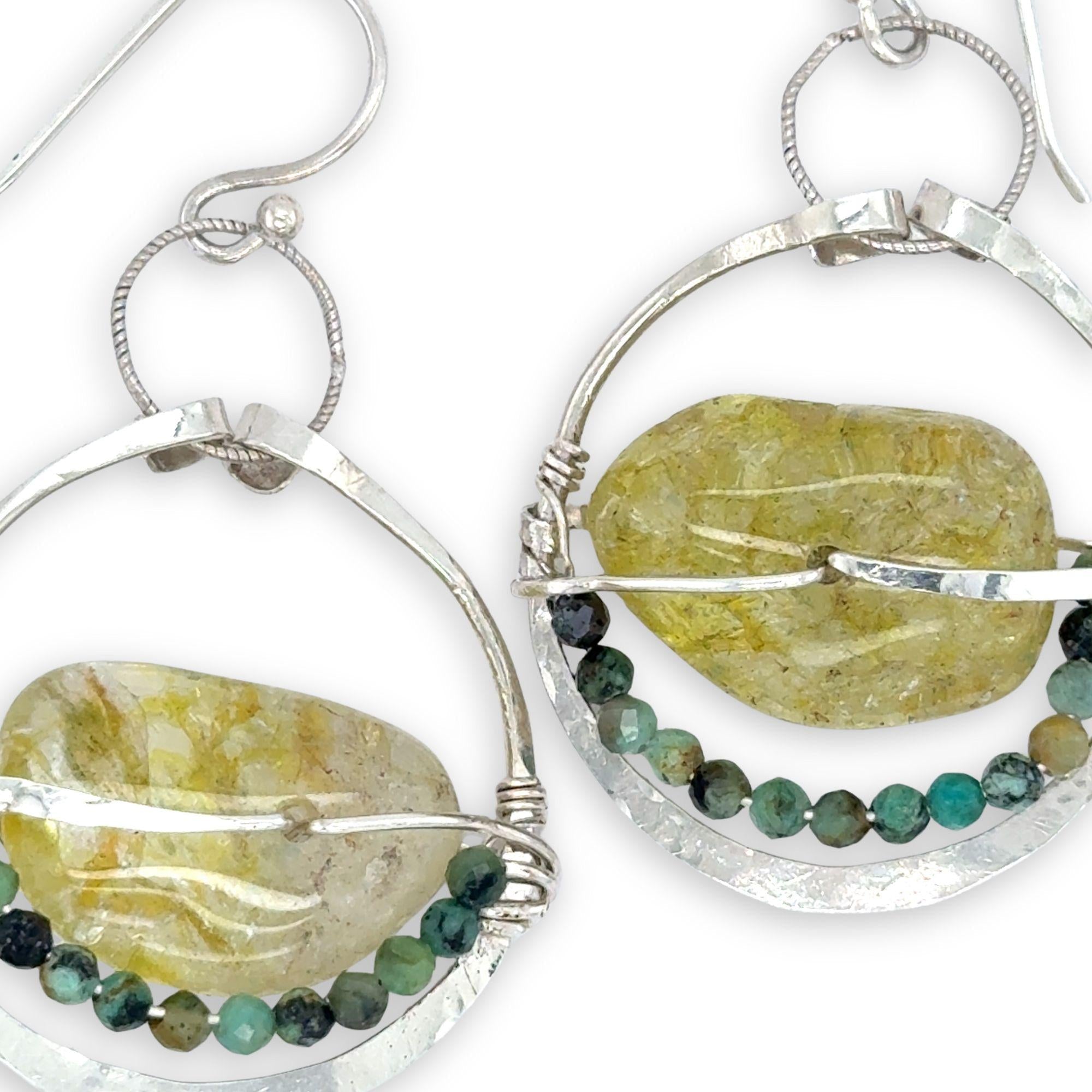 Prickly Pear Peridot Earrings E82200 - Art by any Means Jewelryproduct_