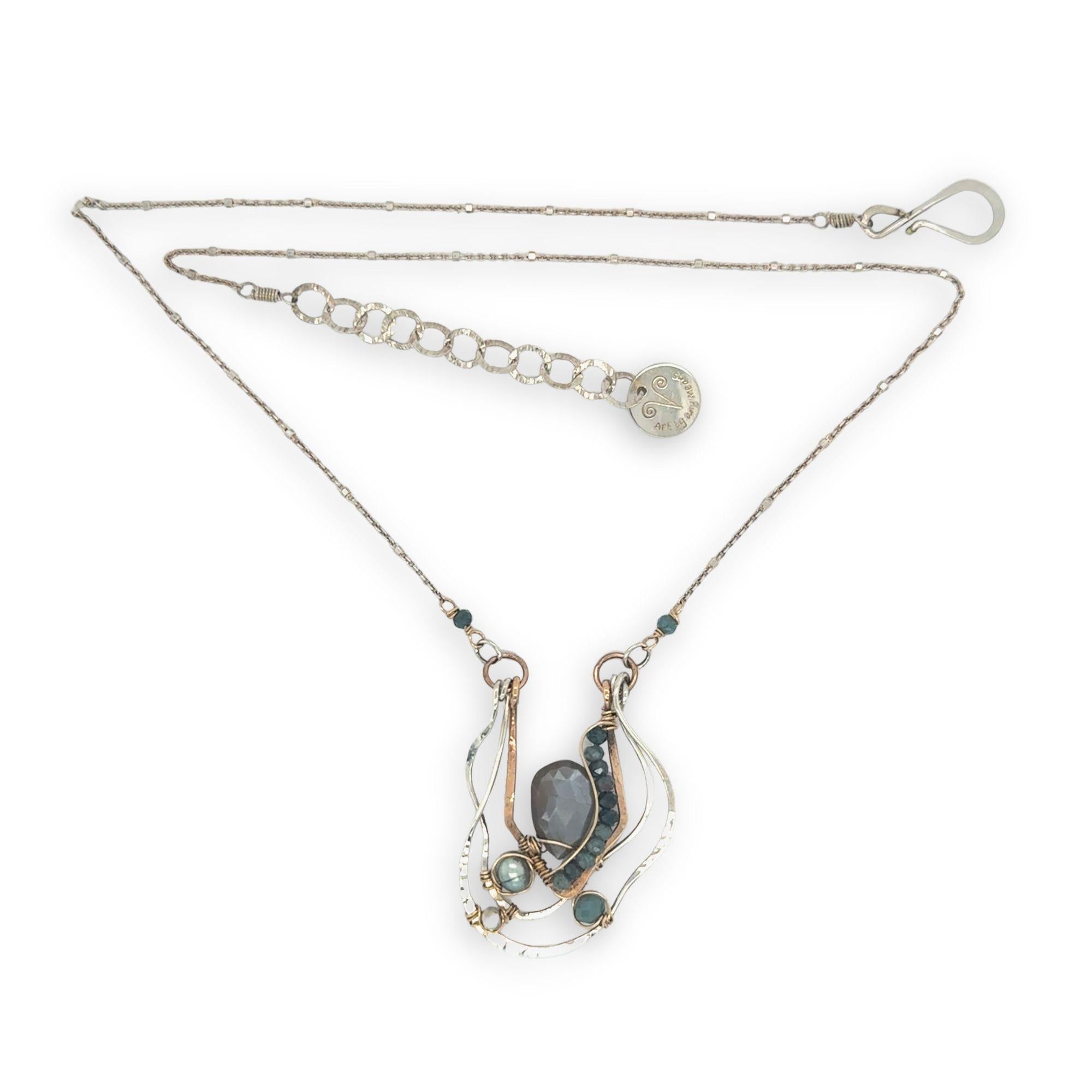 Puddle Jumper Moonstone Necklace 82695N - Art by any Means Jewelryproduct_
