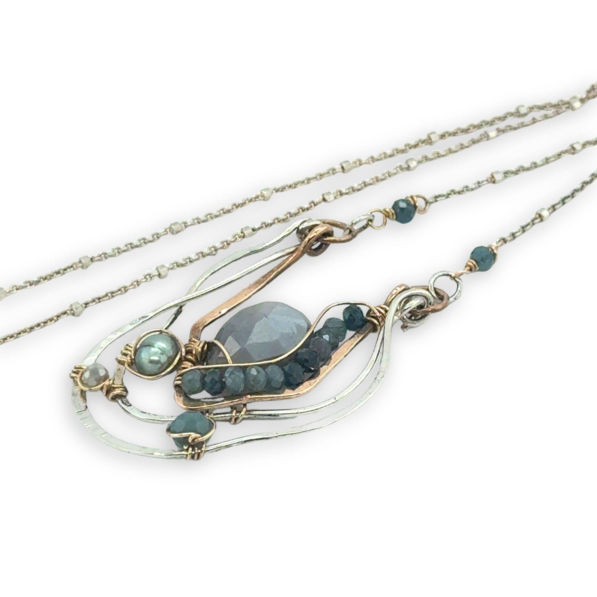 Puddle Jumper Moonstone Necklace 82695N - Art by any Means Jewelryproduct_