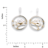 Pure Heart Crystal Dot Hoop Earrings - Art by any Means Jewelryproduct_