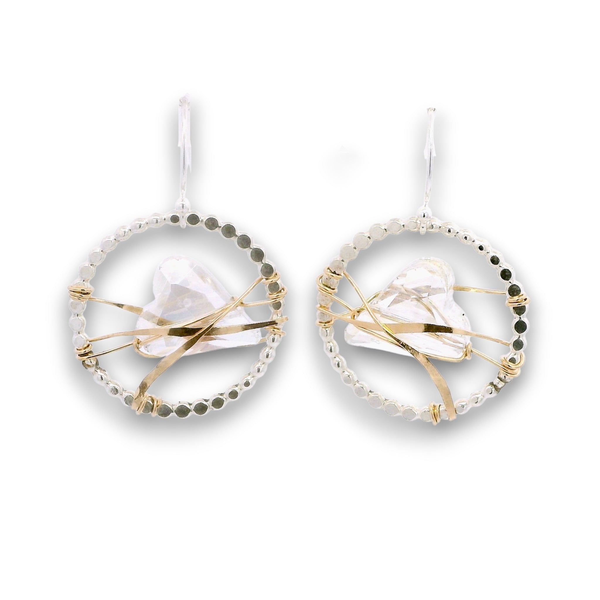 Pure Heart Crystal Earrings E85026 - Art by any Means Jewelryproduct_
