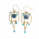 Puzzle Box Azurite Earrings E84101 - Art by any Means Jewelryproduct_