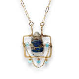Puzzle Box Azurite Mini Necklace 84100N - Art by any Means Jewelryproduct_