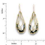 Pyrite Bedform Drop Earrings - Art by any Means Jewelryproduct_