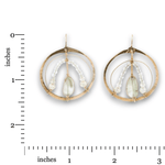 Radial Prehnite Continuous Wire Earrings - Art by any Means Jewelryproduct_