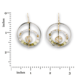 Radial Rutile Quartz Continuous Wire Earrings - Art by any Means Jewelryproduct_