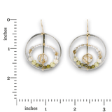 Radial Rutile Quartz Continuous Wire Earrings - Art by any Means Jewelryproduct_